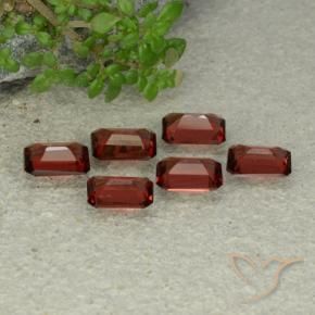 3.31 ct natürliche tiefrot Pyrop-Granat-Edelsteine, Oktagonschliff, VS