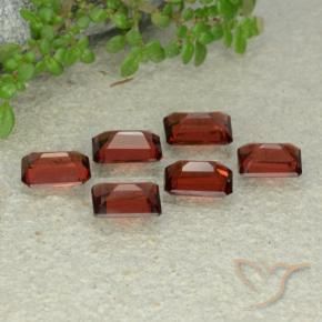 3.69 ct natürliche dunkelrot Pyrop-Granat-Edelsteine, Oktagonschliff, VS