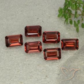 3.38 ct natürliche tiefrot Pyrop-Granat-Edelsteine, Oktagonschliff, VS