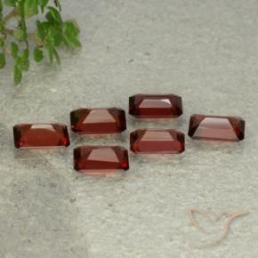 3.38 ct natürliche tiefrot Pyrop-Granat-Edelsteine, Oktagonschliff, VS