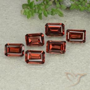 4.10 ct natürliche tiefrot Pyrop-Granat-Edelsteine, Oktagonschliff, VS