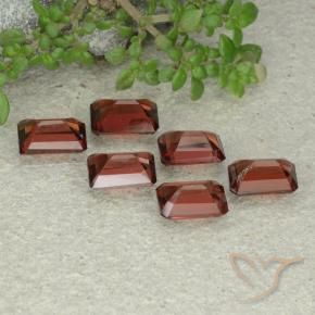 4.10 ct natürliche tiefrot Pyrop-Granat-Edelsteine, Oktagonschliff, VS