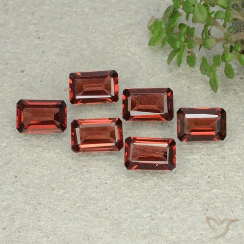3.41 ct natürliche tiefrot Pyrop-Granat-Edelsteine, Oktagonschliff, VS