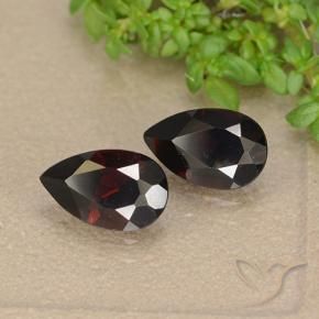 1.88 ct natürliche dunkelrot Pyrop-Granat-Edelsteine, Birnenform, VVS-VS