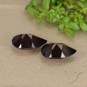 1.88 ct natürliche dunkelrot Pyrop-Granat-Edelsteine, Birnenform, VVS-VS
