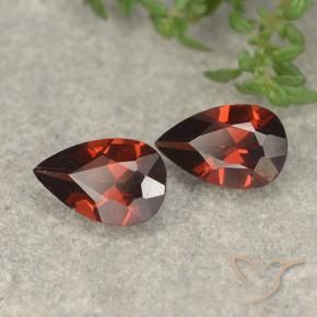 1.90 ct natürliche tiefrot Pyrop-Granat-Edelsteine, Birnenform, VVS-VS