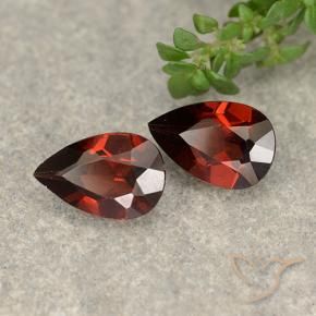 1.89 ct natürliche dunkelrot Pyrop-Granat-Edelsteine, Birnenform, VVS-VS