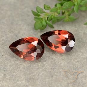 1.75 ct natürliche tiefrot Pyrop-Granat-Edelsteine, Birnenform, VVS-VS