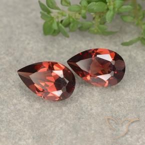 1.74 ct natürliche Sangria Rot Pyrop-Granat-Edelsteine, Birnenform, VVS-VS