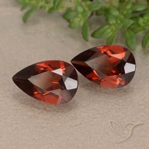 1.98 ct natürliche Merlot Rot Pyrop-Granat-Edelsteine, Birnenform, VVS-VS