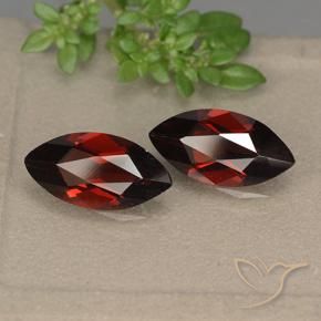 3.70 ct natürliche dunkelrot Pyrop-Granat-Edelsteine, Marquise, VVS-VS