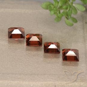 2.02 ct natürliche Hellrot Pyrop-Granat-Edelsteine, Quadrat, VVS-VS