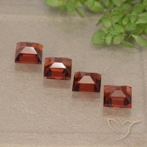 2.05 ct natürliche Hellrot Pyrop-Granat-Edelsteine, Quadrat, VVS-VS