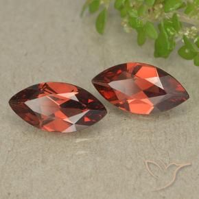 2.26 ct natürliche Tiefes Beerenrot Pyrop-Granat-Edelsteine, Marquise, VVS-VS