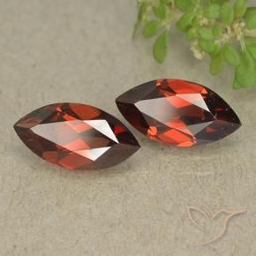 2.56 ct natürliche tiefrot Pyrop-Granat-Edelsteine, Marquise, VVS-VS