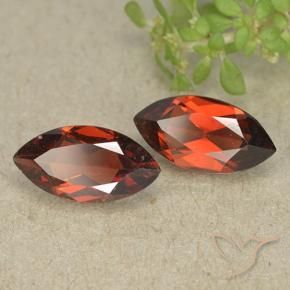 2.43 ct natürliche dunkelrot Pyrop-Granat-Edelsteine, Marquise, VVS-VS