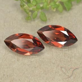 2.18 ct natürliche Johannisbeere Rot Pyrop-Granat-Edelsteine, Marquise, VVS-VS