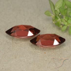 2.57 ct natürliche Mittelrot Pyrop-Granat-Edelsteine, Marquise, VVS-VS