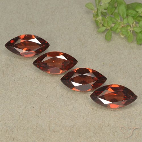 4.37ctw Natürlicher Merlot Rot Pyrop-Granat, Marquise, VVS-VS