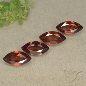 4.37 ct natürliche Merlot Rot Pyrop-Granat-Edelsteine, Marquise, VVS-VS