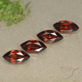 4.69 ct natürliche Sangria Rot Pyrop-Granat-Edelsteine, Marquise, VVS-VS