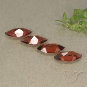 4.05 ct natürliche Mittelrot Pyrop-Granat-Edelsteine, Marquise, VVS-VS