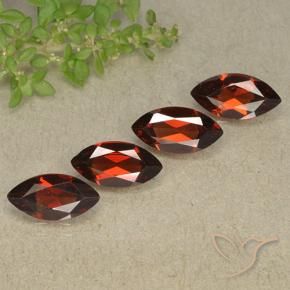 4.41 ct natürliche dunkelrot Pyrop-Granat-Edelsteine, Marquise, VVS-VS