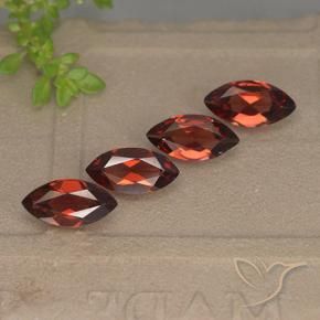 4.23 ct natürliche tiefrot Pyrop-Granat-Edelsteine, Marquise, VVS-VS