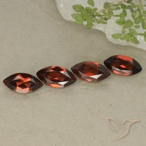 4.69 ct natürliche Mittelrot Pyrop-Granat-Edelsteine, Marquise, VVS-VS