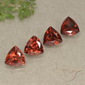 3.43 ct natürliche Johannisbeere Rot Pyrop-Granat-Edelsteine, Trillion, VVS-VS