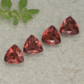 3.25 ct natürliche Mittel-Dunkelrot Pyrop-Granat-Edelsteine, Trillion, VVS-VS