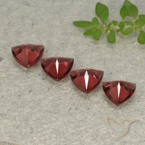 3.25 ct natürliche Mittel-Dunkelrot Pyrop-Granat-Edelsteine, Trillion, VVS-VS