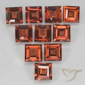 3.84 ct natürliche Mittelrot Pyrop-Granat-Edelsteine, Quadrat, VVS-VS