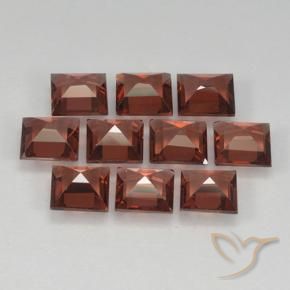 4.01 ct natürliche Mittelrot Pyrop-Granat-Edelsteine, Quadrat, VVS-VS