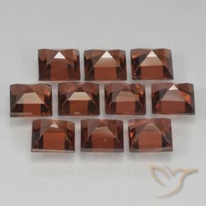 4.45 ct natürliche tiefrot Pyrop-Granat-Edelsteine, Quadrat, VVS-VS