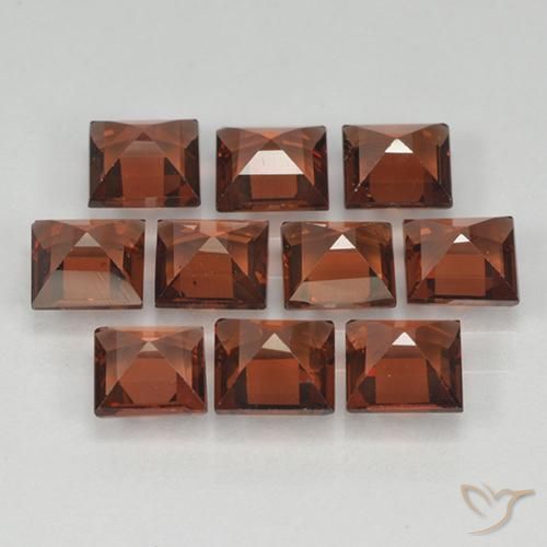 3.94 ct natürliche Sangria Rot Pyrop-Granat-Edelsteine, Quadrat, VVS-VS