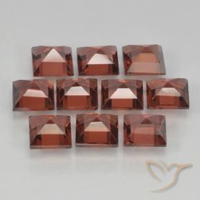 4.28 ct natürliche Sangria Rot Pyrop-Granat-Edelsteine, Quadrat, VVS-VS