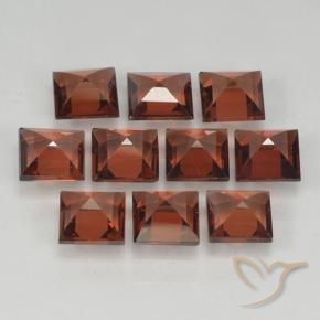 3.84 ct natürliche Mittelrot Pyrop-Granat-Edelsteine, Quadrat, VVS-VS