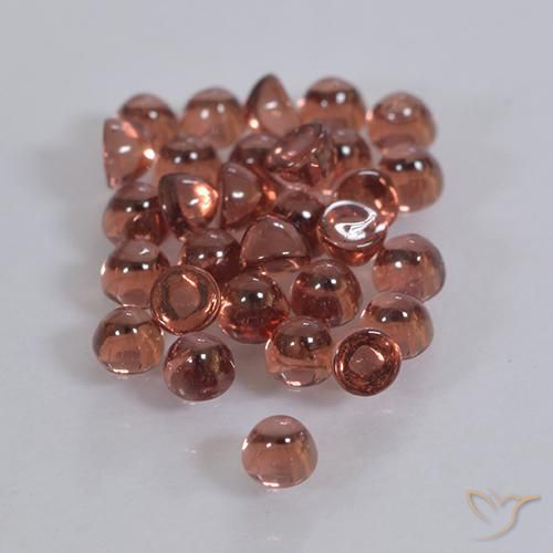 2.12 ct natürliche Mittelrot Pyrop-Granat-Edelsteine, Runden, Transparent