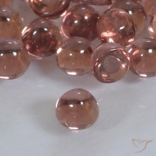 2.00ctw Natürlicher rötlich-orange Pyrop-Granat, Runden, Transparent