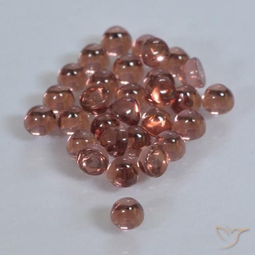2.00 ct natürliche rötlich-orange Pyrop-Granat-Edelsteine, Runden, Transparent