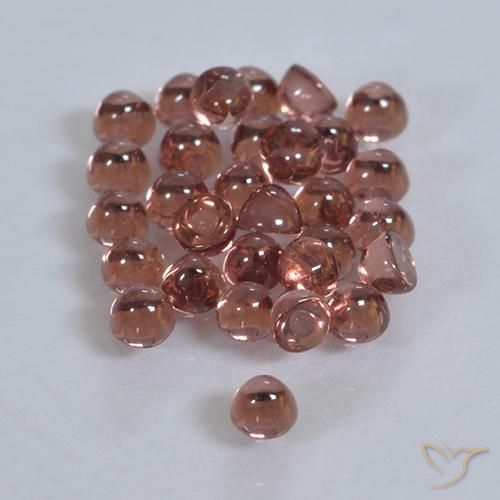 2.00 ct natürliche rötlich-orange Pyrop-Granat-Edelsteine, Runden, Transparent