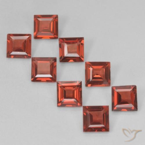 2.94ctw Natürlicher Sangria Rot Pyrop-Granat, Quadrat, VVS-VS