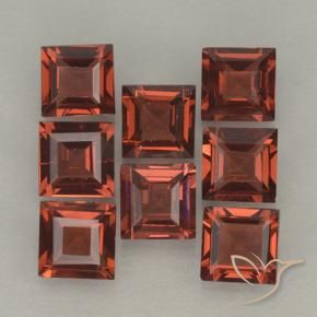3.16 ct natürliche tiefrot Pyrop-Granat-Edelsteine, Quadrat, VVS-VS