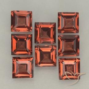 3.28 ct natürliche Mittelrot Pyrop-Granat-Edelsteine, Quadrat, VVS-VS