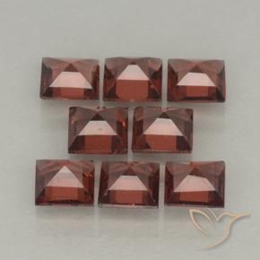 3.28 ct natürliche Mittelrot Pyrop-Granat-Edelsteine, Quadrat, VVS-VS