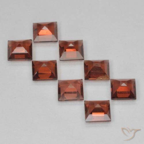 3.50 ct natürliche Scharlachrot Pyrop-Granat-Edelsteine, Quadrat, VVS-VS
