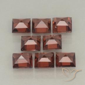 3.52 ct natürliche Scharlachrot Pyrop-Granat-Edelsteine, Quadrat, VVS-VS