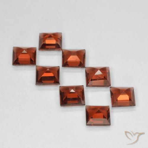 3.22 ct natürliche tiefrot Pyrop-Granat-Edelsteine, Quadrat, VVS-VS