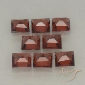 3.22 ct natürliche Scharlachrot Pyrop-Granat-Edelsteine, Quadrat, VVS-VS